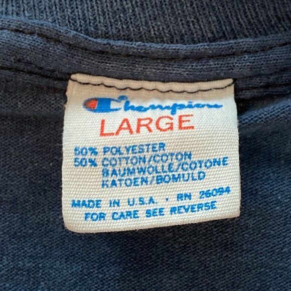 Vintage 80s Boston Red Sox Champion Baseball Shirt Single Stitch Size Large - Picture 3 of 6
